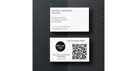 Business Cards with QR Code and Logo 的图像结果