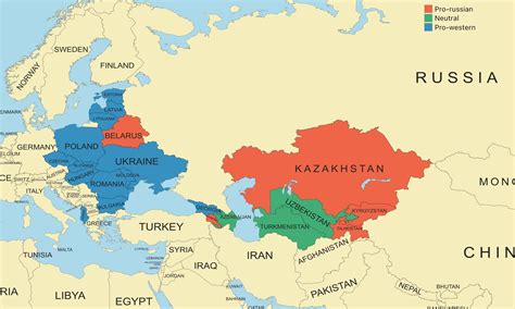 Previous warsaw pact members current attitude toward Russia : r/MapPorn