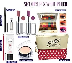 Eod Make Up Combo For Women/Ladies New Cosmetics Kit with Pouch (Set of ...