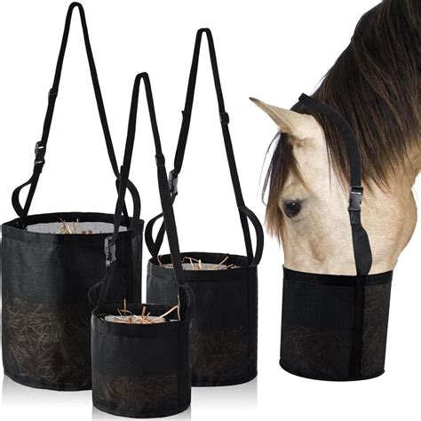 Horse-Hay-Feeding-Bags-Hanging-Neck-Adjustable-Outdoor-Hay-Bags ...