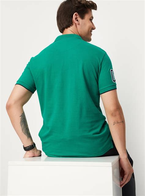 Buy Men Number Sleeve Slim Fit Polo Online at just Rs. 699.0 ...