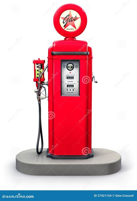 Old gas pump stock illustration. Illustration of energy - 27421154
