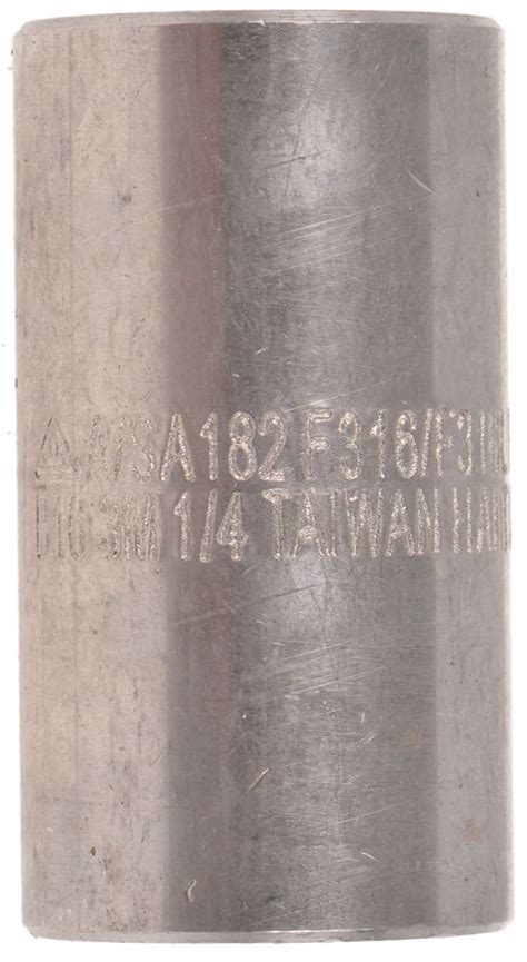 RS PRO | RS PRO Stainless Steel Pipe Fitting, Straight Circular Coupler ...