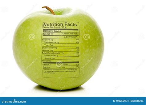 Apple Nutrition Facts Royalty Free Stock Photo - Image: 10825645