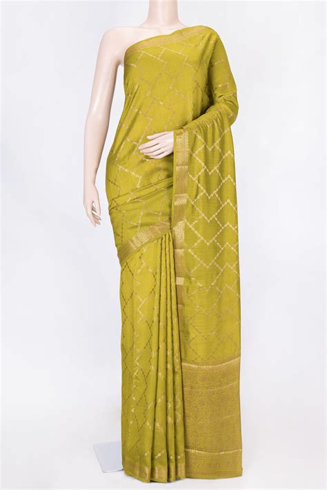 Mehandi Green Dual Tone Tussar Silk Saree – Nalli Silk Sarees Pvt Ltd