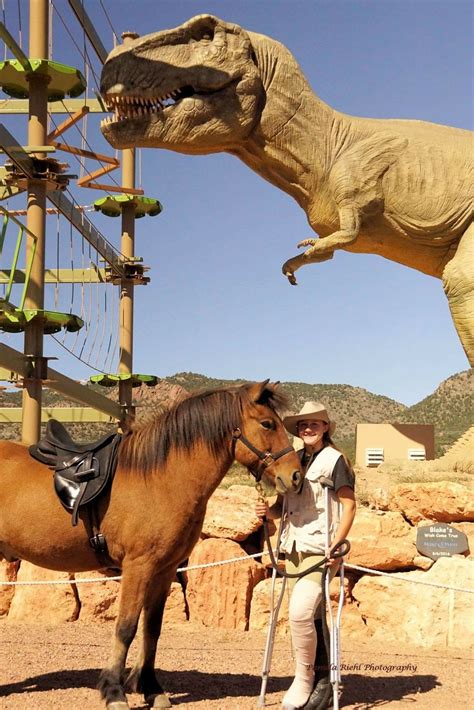 Bleikur and I enjoying a Jurassic adventure at Royal Gorge Dinosaur ...