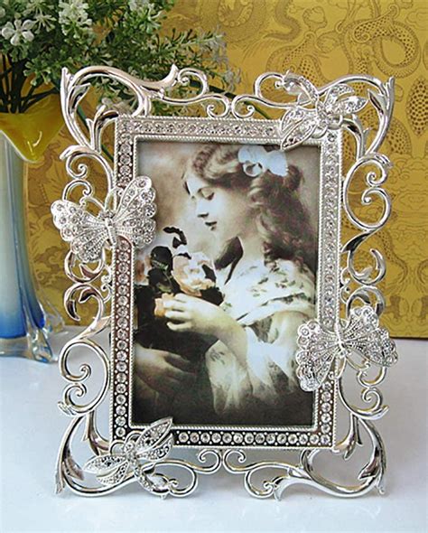 Amazon.com - ChezMax Butterfly Vintage Metal Photo Frame Home Decor ...