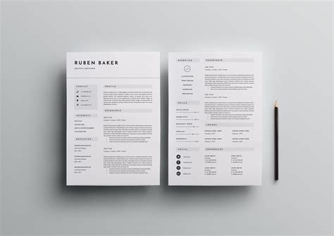 3 Page Resume Template | INDD + DOCX – MasterBundles