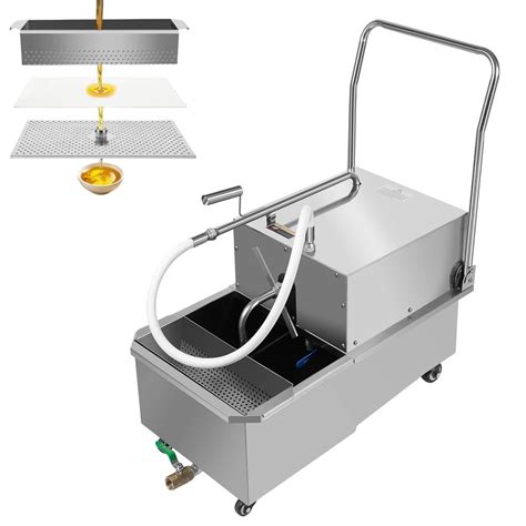 Amazon.com: 55L/14.53Gal Fryer Filter Machine, 550W Stainless Steel ...