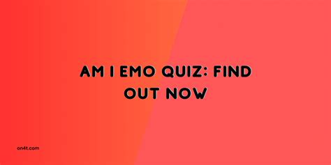 Am I Emo Quiz: Find Out Now