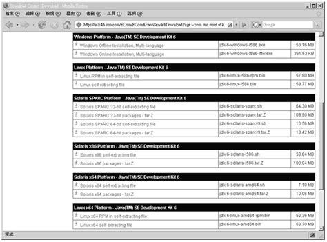 Java JDK 1.6 Download 的图像结果