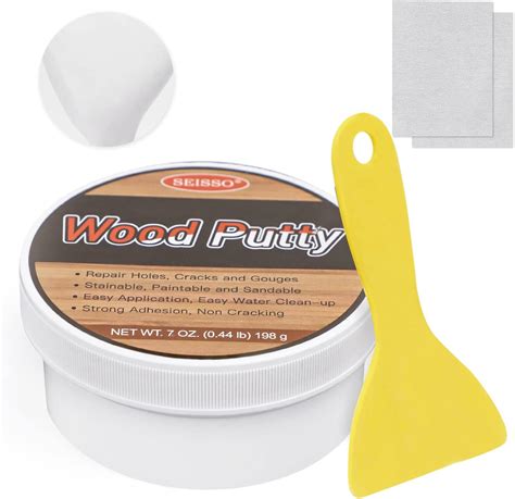 DEWEL Wood Putty, Water-Based Wood Filler, White Wood Filler Putty ...