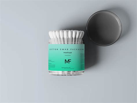 10 Free Cotton Swab / Buds Packaging Mockup PSD Files - Good Mockups