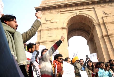 Protest against CAA, NRC at India Gate
