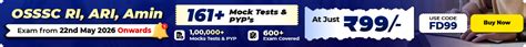 OSSSC RI ARI Amin Previous Year Papers, Download PDF