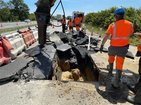 Une importante fuite d’eau potable perturbe la circulation au sud de ...