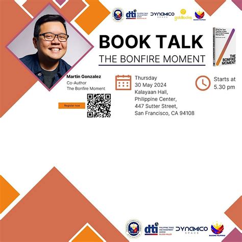 Book Talk: The Bonfire Moment, Philippine Consulate General in San ...