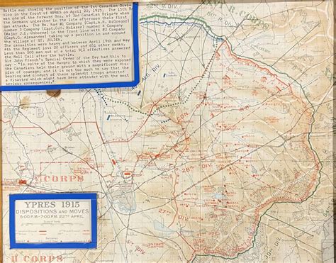 Ypres Battle Map 1915 – 48th Highlanders Museum Online
