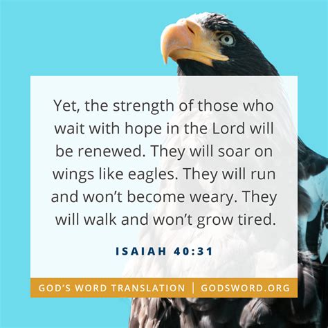 Compare Isaiah 40:31 They will soar on wings like eagles – God’s Word ...