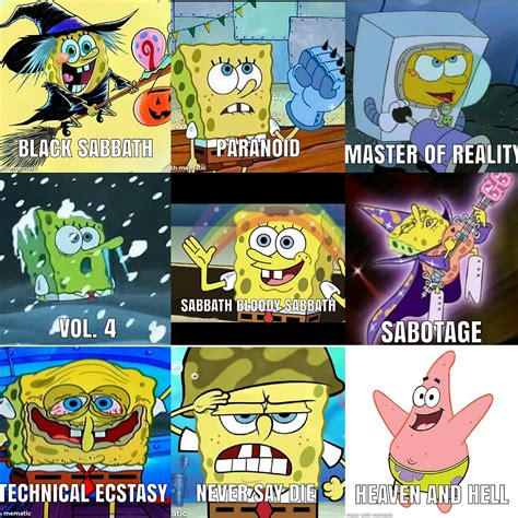 Spongebob Bloody Squarepants : r/blacksabbath