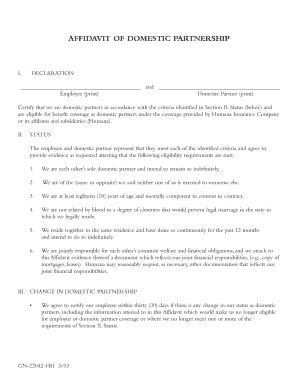Bill Of Sale Form Wisconsin Affidavit Of Domestic Partnership | pdfFiller