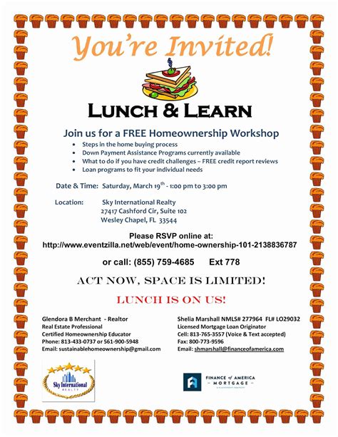 Lunch And Learn Planning Template at Donald Gaillard blog