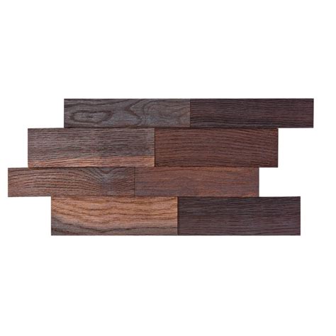 Buy Alenor Brown Rough 3D Wood Wall Panels Planks 6.20 Sq. Ft 100% ...