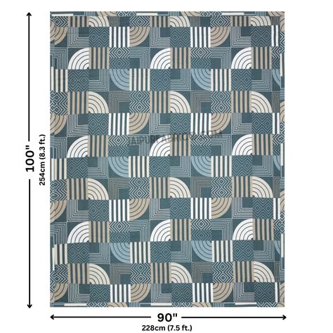 Geometric Maze Cotton Reversible Double Bed Dohar – JaipurFabric®