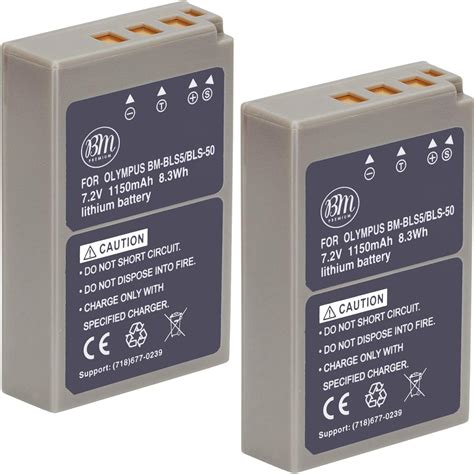 BM Premium 2 Pack of BLS-50, PS-BLS5 Batteries for India | Ubuy