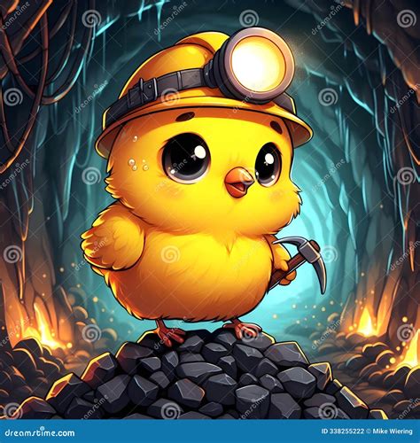 Concept "canary in the Coal Mine" Stock Illustration - Illustration of ...