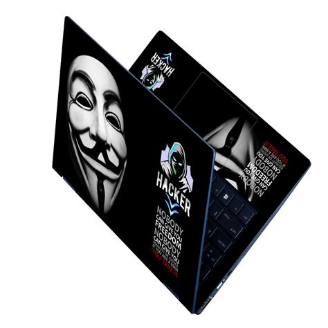 Shop Hacker Face No Body Quotes Laptop Skin | Buy Online Now – SkinsLegend