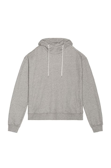 JOHN ELLIOTT Mock Hoodie in Dark Grey | REVOLVE