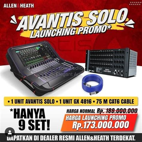 Jual Paket Digital Mixer ALLEN&HEATH Avantis Solo (Special Launching ...