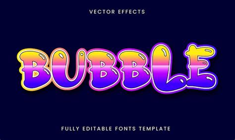 Page 3 | Bubble font efffect Images - Free Download on Freepik