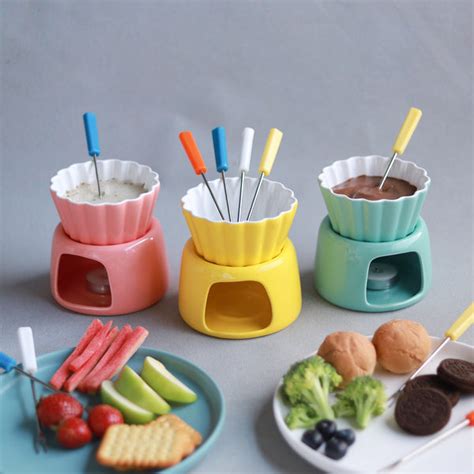 Ceramic Fondue Pot Online - Premium Fondue Set | Nestasia
