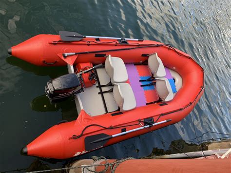 Saturn 13' inflatable sport boats with air deck floors are great as runabouts.