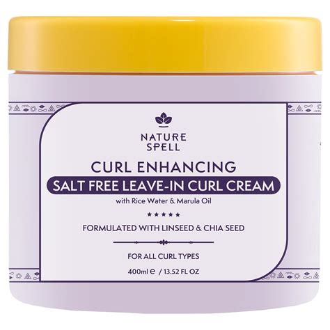 Nature Spell Curl Enhancing Leave-In Cream, Sulfate & Paraben Free ...