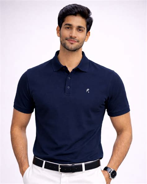 Deep Navy Blue Premium Soft Touch T-Shirt – Soft, Breathable & Everyda ...