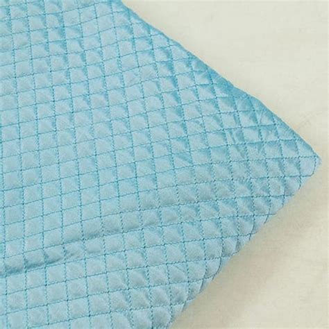 Premium Sky Blue Colour Quilted Taffeta fabric Fabric for Designers ...