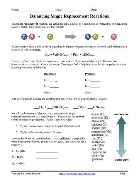 Worksheet #5 Double-Replacement Reactions - Printable Word Searches