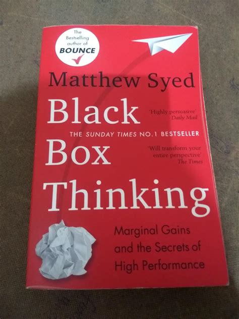 Black Box Thinking: The Surprising Truth About Success : Syed, Matthew ...
