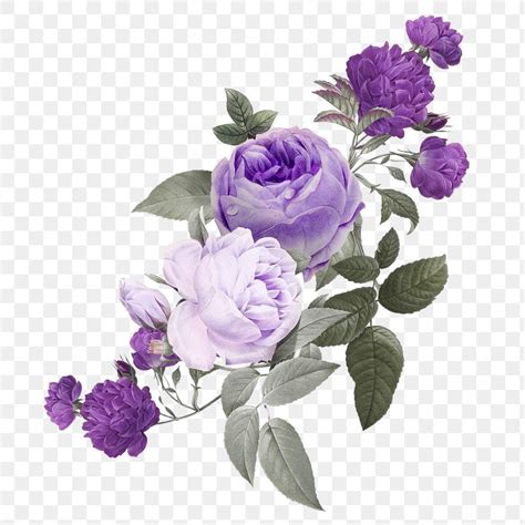 Purple Flower Bouquet Sticker