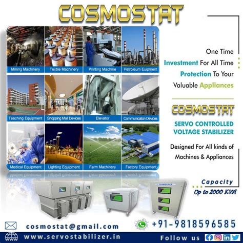 Why Use Servo Stabilizers for Machines? | Cosmostat