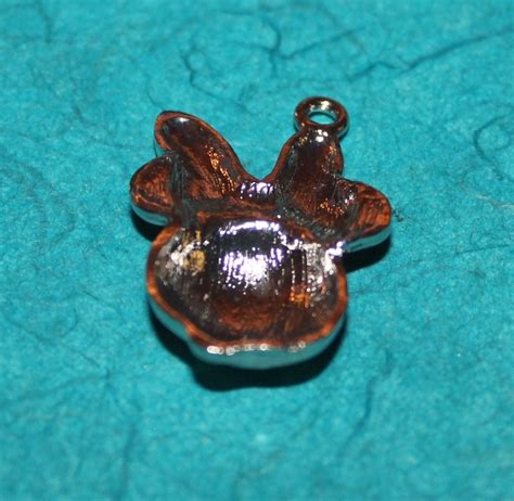 Pendant Minnie Mouse Charm Disney Charm Minnie Head Charm Red Minnie ...