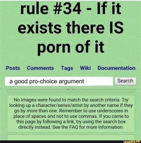 Rule #34 - If it exists there IS porn of it Posts Comments Tags Wiki ...