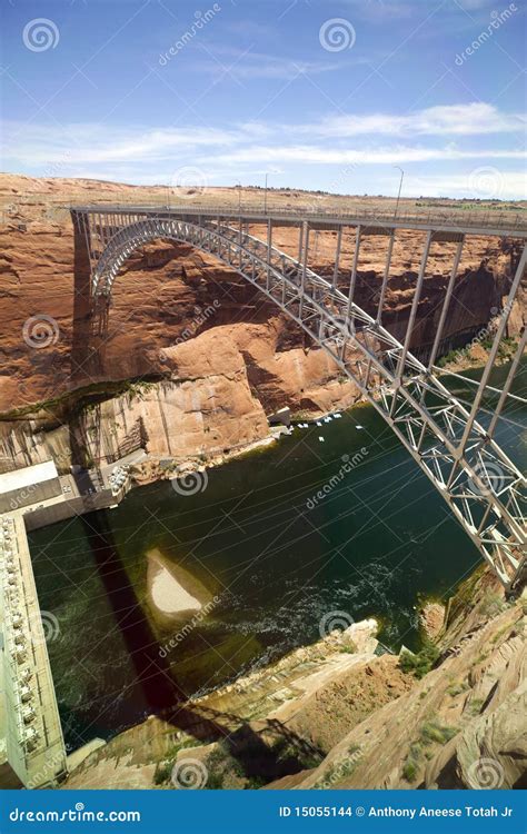 Glen Canyon Dam Bridge stock photo. Image of arizona - 15055144