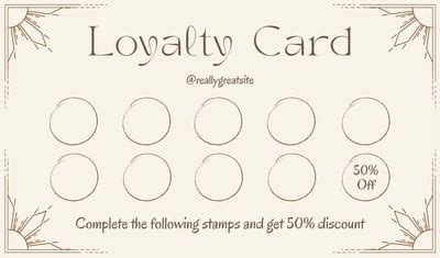 Image result for Loyalty Program Card Examples