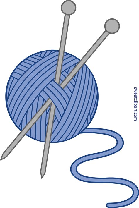 Knitting Supplies - Yarn Ball and Needles Clipart #3873653 | Clipart ...
