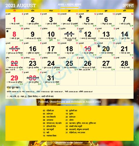 Hindu Calendar 2021 | Festivals | Holidays 2021