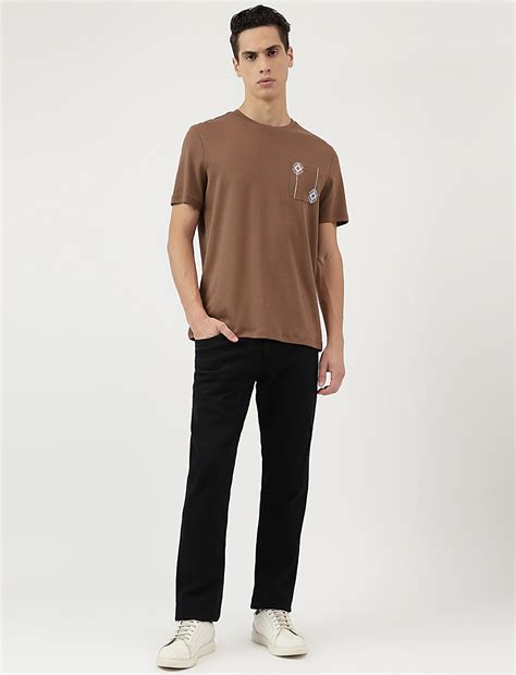 Buy Pure Cotton Embroidered Round Neck T-Shirt at Marks & Spencer